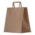 SMALL KRAFT BAG WITH FLAT PAPER HANDLE EA CTN 250