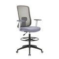 BURO ELAN DRAFTING CHAIR LIGHT GREY