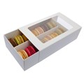 WINDOW MACAROON 12 PACK WITH LID 7X4X2 2 PIECE PACK 25 CTN 50
