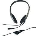 VERBATIM MULTIMEDIA HEADSET WITH MICROPHONE BLACKSILVER