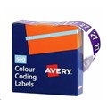 AVERY 43277 SIDE TABLE COLOUR CODING YEAR CODE 2027 38 X 25MM BOX 500