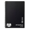 SPIRAX P595G PP GRID BOOK 5MM GRID 200 PAGE A4 BLACK