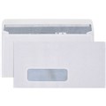 CUMBERLAND DL ENVELOPES SECRETIVE WALLET WINDOWFACE STRIP SEAL LASER 90GSM 110 X 220MM WHITE BOX 500