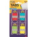 POSTIT 686RALY DURABLE FILING TABS SOLID 38MM REDAQUALIMEYELLOW PACK 100