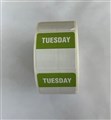 DAY STICKER 32MM TUESDAY GREEN PK500