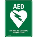 TRAFALGAR AUTOMATIC EXTERNAL DEFIBRILLATOR SIGN 225 X 300MM POLYPROPYLENE