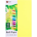 QUILL COLOURED A4 COPY PAPER 80GSM FLUORO YELLOW PACK 500 SHEETS