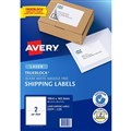 AVERY 952008 L7168 TRUEBLOCK SHIPPING LABEL LASER 2UP WHITE PACK 25