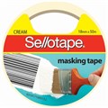 SELLOTAPE 960502 MASKING TAPE 18MM X 50M CREAM