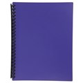 MARBIG DISPLAY BOOK REFILLABLE 20 POCKET A4 PURPLE