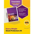 MARBIG HEAVYWEIGHT COPYSAFE SHEET PROTECTORS A4 BOX 100
