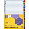 MARBIG INDEX DIVIDER MANILLA 131 TAB A4 ASSORTED