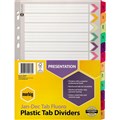 MARBIG INDEX DIVIDER REINFORCED MANILLA JANDEC TAB A4 FLUORO ASSORTED