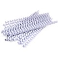 REXEL PLASTIC BINDING COMB ROUND 21 LOOP 125MM A4 WHITE BOX 100