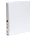 MARBIG CLEARVIEW INSERT RING BINDER 4D 25MM A4 WHITE