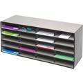 MARBIG LITERATURE SORTER STORAGE BOX GREY