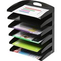 MARBIG DESKTOP ORGANISERS METAL 6 TIER BLACK