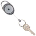 REXEL ID RETRACTABLE SNAP LOCK KEY HOLDER REEL GREY