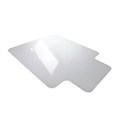 FLOORTEX CHAIRMAT KEYHOLE CARPET PVC STANDARD PILE 900 X 1210MM CLEAR