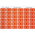 AVERY 43304 LATERAL FILE LABEL SIDE TAB COLOUR CODE D 25 X 38MM DARK ORANGE PACK 180