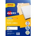 AVERY 959036 L7172 TRUEBLOCK FILING LABELS LASERINKJET 18UP WHITE PACK 25