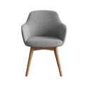 RAPIDLINE ASPEN 4 LEG TUB CHAIR 630 X 630 X 840MM LIGHT GREYOAK
