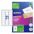 AVERY 952000 L7160 QUICK PEEL ADDRESS LABEL WITH SURE FEED LASER 21UP WHITE PACK 20