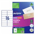 AVERY 959003 L7162 QUICK PEEL ADDRESS LABEL WITH SURE FEED LASER 16UP WHITE PACK 100