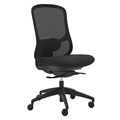 BURO QUANTUM CHAIR MESH BACK WITHOUT ARMS BLACK