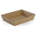 ECO KRAFT TRAY 3 180 X134X45MM SLV125 CTN 250