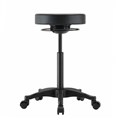 BURO POLO STOOL PU BLACK