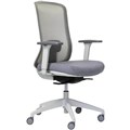 BURO ELAN MESH CHAIR WITH ARMS LIGHT GREY