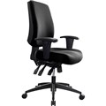 BURO TIDAL CHAIR MEDIUM BACK ARMS BLACK