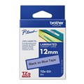 BROTHER TZE531 LAMINATED LABELLING TAPE 12MM BLACK ON BLUE