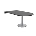 RAPIDLINE DEND TABLE TOP AND ESTILO BASE 1800 X 1000 X 745MM BLACKSTAINLESS STEEL
