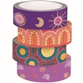 ZART CONTEMPORARY AUSTRALIAN INDIGENOUS WASHI TAPE 15MM X 8M PACK 8