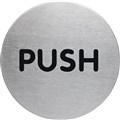 DURABLE PICTOGRAM SIGN PUSH 65MM STAINLESS STEEL