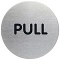 DURABLE PICTOGRAM SIGN PULL 65MM STAINLESS STEEL