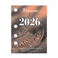 COLLINS DESK CALENDAR DCRS REFILL DAY TO PAGE SIDE PUNCH