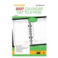 DEBDEN DAYPLANNER DK1100 DESK EDITION REFILL DAY TO PAGE 216 X 140MM WHITE