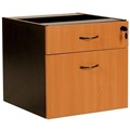 YS DESIGN OXLEY FIXED DESK PEDESTAL 2DRAWER LOCKABLE 450 X 476 X 470MM BEECHIRONSTONE