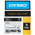 DYMO 1805437 RHINO INDUSTRIAL TAPE VINYL 9MM WHITE ON BLACK