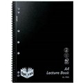 SPIRAX P906 LECTURE BOOK 7MM RULED 7 HOLE PUNCHED WIRO BOUND A4 BLACK