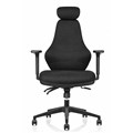 RAPIDLINE ERGORA POSTURE CHAIR HIGH BACK BLACK FABRIC