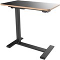 MALMO ELECTRIC MOBILE DESK 700 X 400MM BLACK BASE BLACK TOP