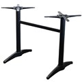 ASTORIA TABLE BASE TWIN WEIGHTED BLACK POWDERCOAT