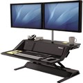 FELLOWES LOTUS DX SIT STAND WORKSTATION 832 X 616MM BLACK