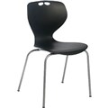 SYLEX MATA 4LEG STACKING CHAIR CHARCOAL