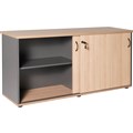 RAPID WORKER SLIDING DOOR CREDENZA 1800 X 450MM OAKIRONSTONE