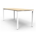 RAPIDLINE DELUXE PROFILE STEEL FRAME TABLE 1500 X 750MM NATURAL OAKWHITE